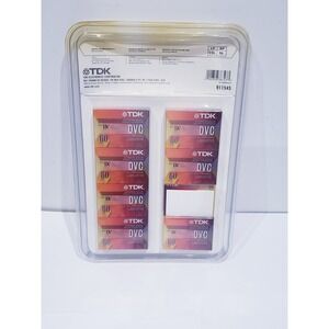 TDK Mini DVC 60 8 Pack Camcorder Cassettes Mini DV  - Brand NEW